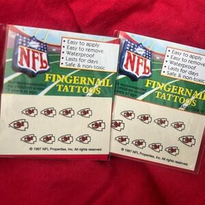 KC Chiefs Nail Decals